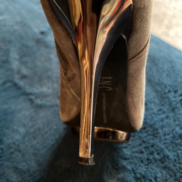 INC gray booties. Size 6.5. Leather. - Picture 4 of 6